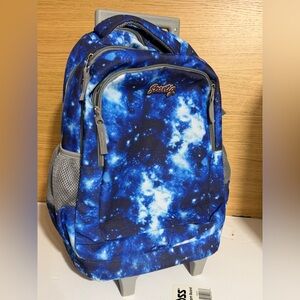 seastig Rolling Backpack 18in Double Handle Backpack Kids Wheeled Backpackschool